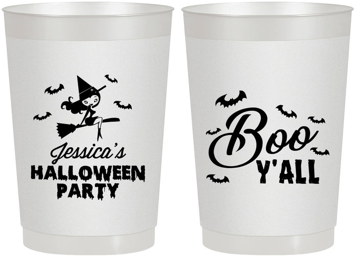 Personalized Halloween 22 oz Frosted Cups - Witch Boo | 250015