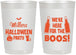 Personalized Halloween 22 oz Frosted Cups - Boo | 250016