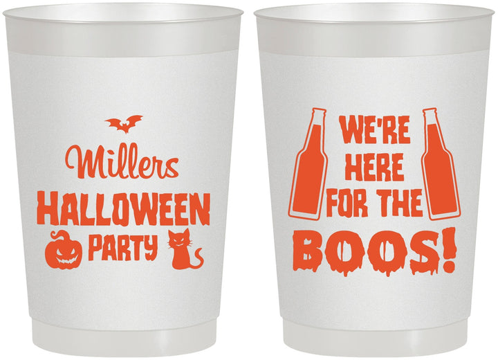 Personalized Halloween 22 oz Frosted Cups - Boo | 250016