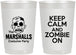 Personalized Halloween 22 oz Frosted Cups - Zombie | 250018