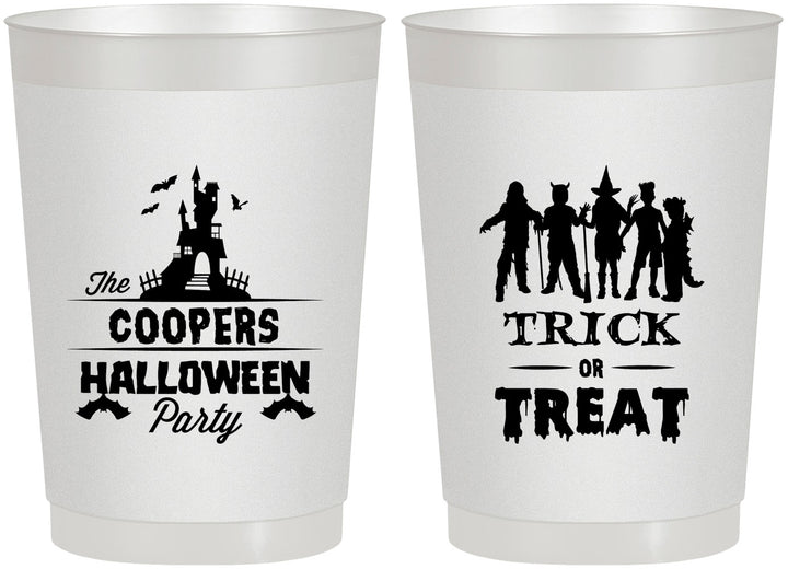 Personalized Halloween 22 oz Frosted Cups - Trick Or Treat | 250019