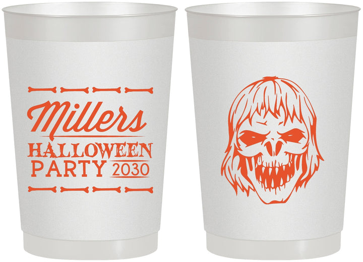 Personalized Halloween 22 oz Frosted Cups - Monster Zombie | 250024