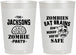 Personalized Halloween 22 oz Frosted Cups - Zombie Brain | 250026