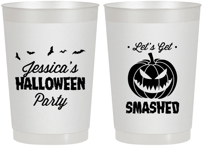 Personalized Halloween 22 oz Frosted Cups - Pumpkin | 250030