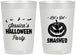 Personalized Halloween 22 oz Frosted Cups - Pumpkin | 250030