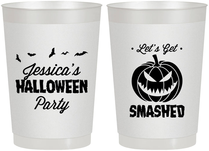 Personalized Halloween 22 oz Frosted Cups - Pumpkin | 250030