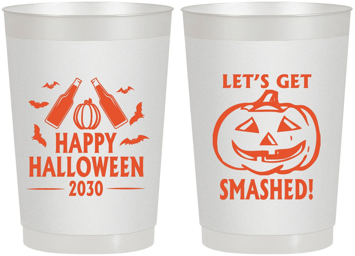 Personalized Halloween 22 oz Frosted Cups - Lets Get Smashed | 250036