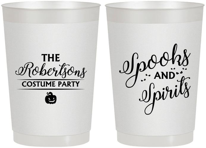 Personalized Halloween 22 oz Frosted Cups - Spooks Spirits | 250037