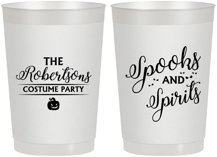 Personalized Halloween 22 oz Frosted Cups - Spooks Spirits | 250037