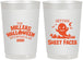 Personalized Halloween 22 oz Frosted Cups - Ghost Sheet Faced | 250040