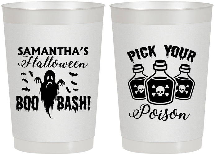 Personalized Halloween 22 oz Frosted Cups - Boo Bash | 250043