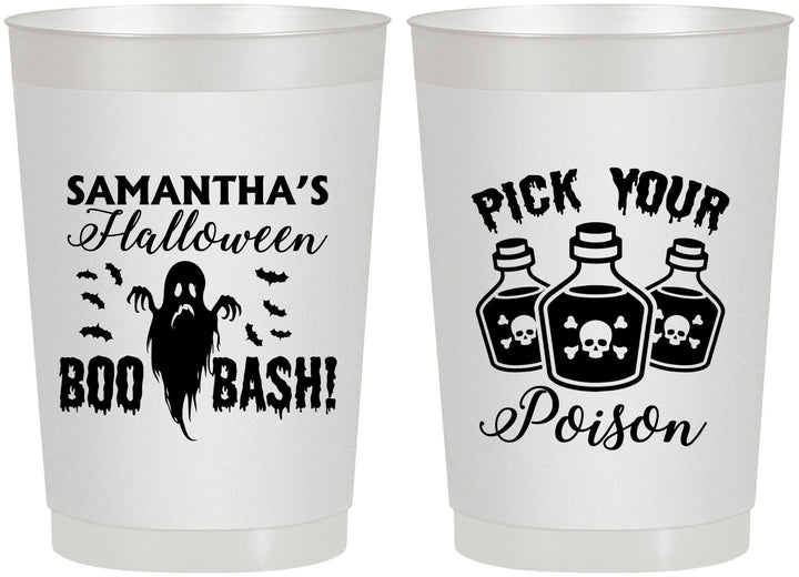 Personalized Halloween 22 oz Frosted Cups - Boo Bash | 250043