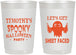 Personalized Halloween 22 oz Frosted Cups - Ghost Sheet Faced | 250044