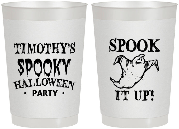 Personalized Halloween 22 oz Frosted Cups - Ghost | 250045