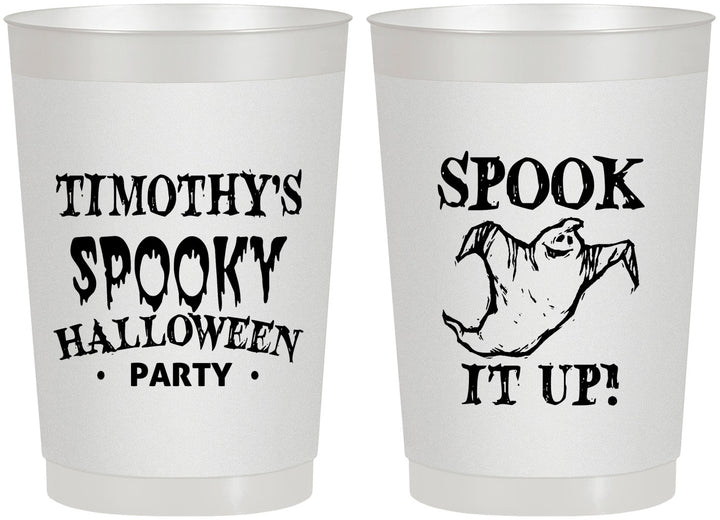 Personalized Halloween 22 oz Frosted Cups - Ghost | 250045