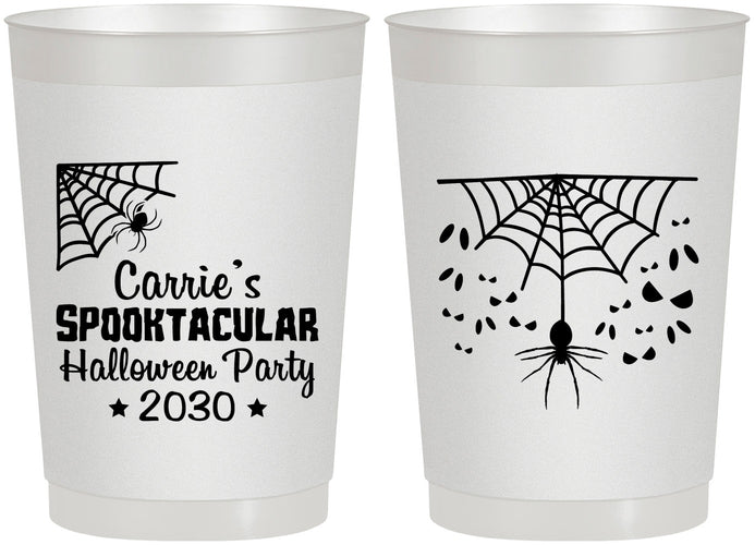 Personalized Halloween 22 oz Frosted Cups - Spooktacular | 250049
