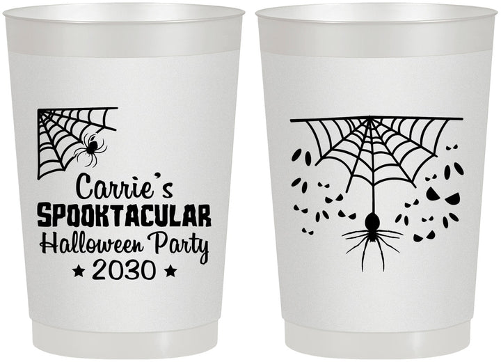 Personalized Halloween 22 oz Frosted Cups - Spooktacular | 250049