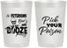 Personalized Halloween 22 oz Frosted Cups - Boos And Booze | 250054