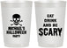 Personalized Halloween 22 oz Frosted Cups - Eat Drink Be Scary | 250059