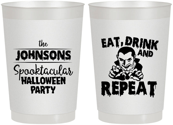 Personalized Halloween 22 oz Frosted Cups - Dracula | 250062