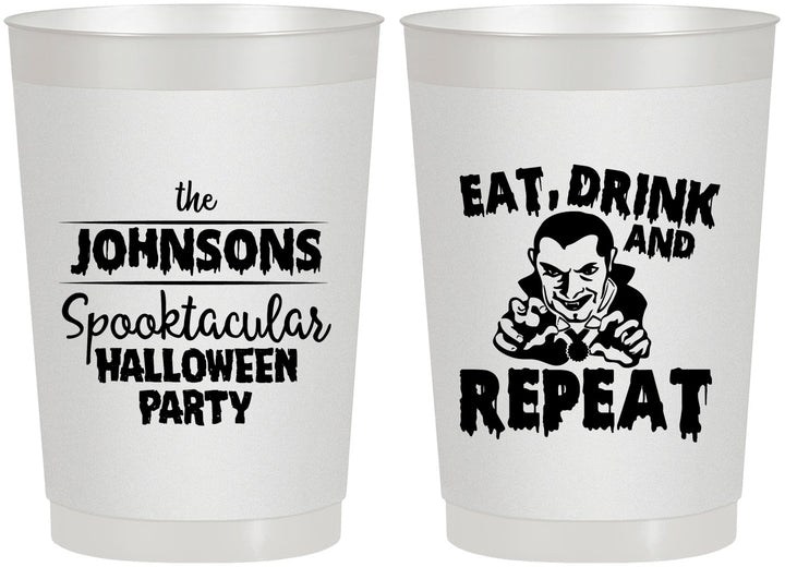 Personalized Halloween 22 oz Frosted Cups - Dracula | 250062