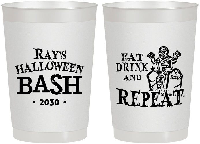 Personalized Halloween 22 oz Frosted Cups - Mummy | 250066