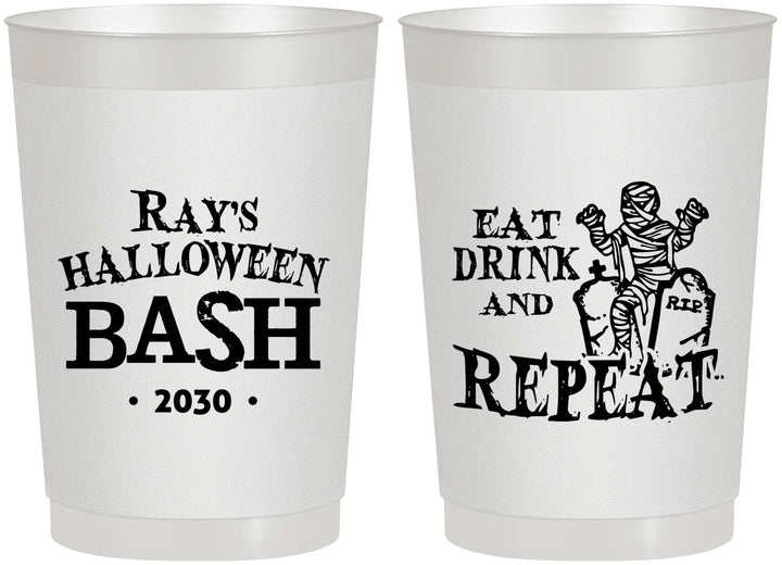 Personalized Halloween 22 oz Frosted Cups - Mummy | 250066