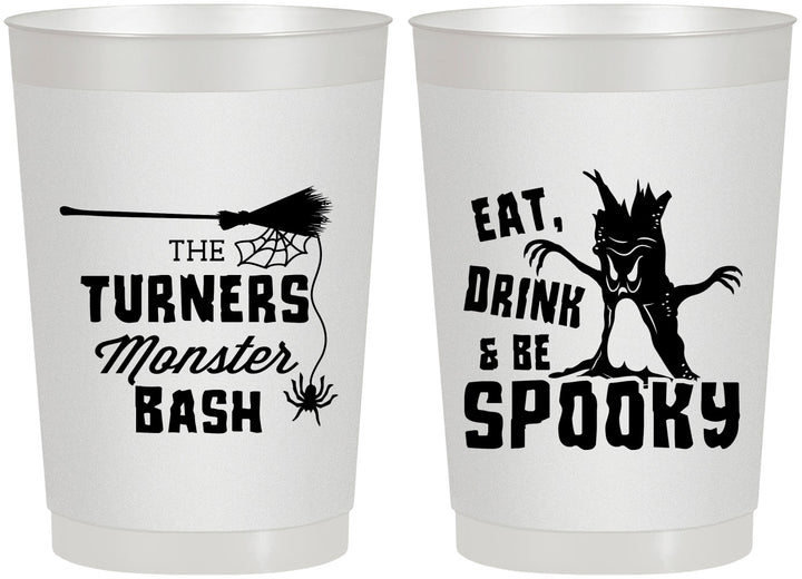 Personalized Halloween 22 oz Frosted Cups - Eat Drink Be Spooky | 250077