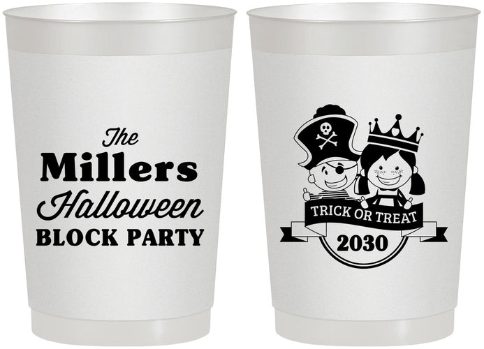 Personalized Halloween 22 oz Frosted Cups - Trick Or Treat | 250079