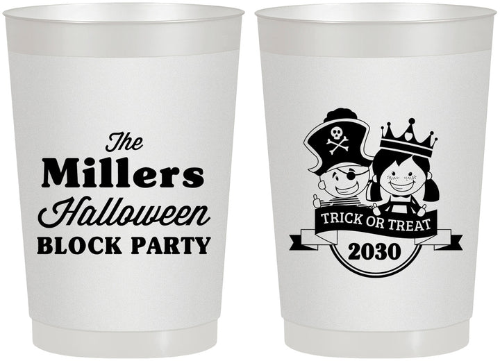 Personalized Halloween 22 oz Frosted Cups - Trick Or Treat | 250079
