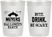 Personalized Halloween 22 oz Frosted Cups - Bite Drink Be Scary | 250082