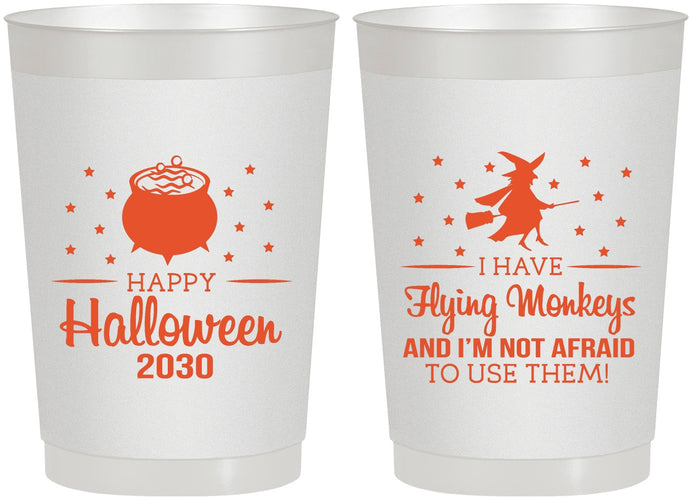 Personalized Halloween 22 oz Frosted Cups - Witch | 250084