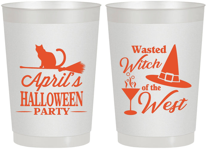 Personalized Halloween 22 oz Frosted Cups - Witch | 250088