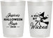 Personalized Halloween 22 oz Frosted Cups - Witch | 250091