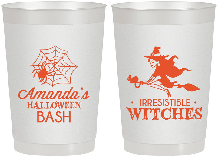 Personalized Halloween 22 oz Frosted Cups - Witches | 250092