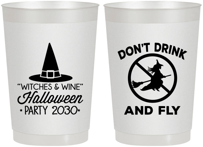 Personalized Halloween 22 oz Frosted Cups - Witch | 250093