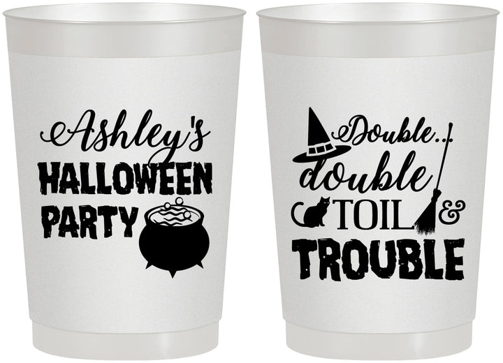 Personalized Halloween 22 oz Frosted Cups - Witch | 250095