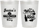 Personalized Halloween 22 oz Frosted Cups - Witch Boos | 250097