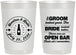 Personalized Wedding 22 oz Frosted Cups - Groom Bride Open Bar | 253
