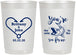 Personalized Wedding 22 oz Frosted Cups - Fish In The Sea For Me | 254