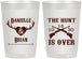 Personalized Wedding 22 oz Frosted Cups - The Hunt Is Ove | 258