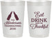 Personalized Thanksgiving 22 oz Frosted Cups - Eat Drink Thankful | 260001