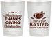 Personalized Thanksgiving 22 oz Frosted Cups - Lets Get Basted | 260003