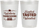 Personalized Thanksgiving 22 oz Frosted Cups - Basted Tasted Waisted | 260027