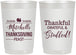 Personalized Thanksgiving 22 oz Frosted Cups - Thankful Stuffed | 260029