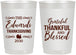 Personalized Thanksgiving 22 oz Frosted Cups - Grateful Blessed | 260030
