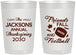 Personalized Thanksgiving 22 oz Frosted Cups - Football | 260031