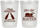 Personalized Thanksgiving 22 oz Frosted Cups - Lets Get Basted | 260039