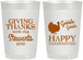 Personalized Thanksgiving 22 oz Frosted Cups - Gobble Gobble | 260040