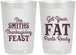 Personalized Thanksgiving 22 oz Frosted Cups - Fat Pants Ready | 260045